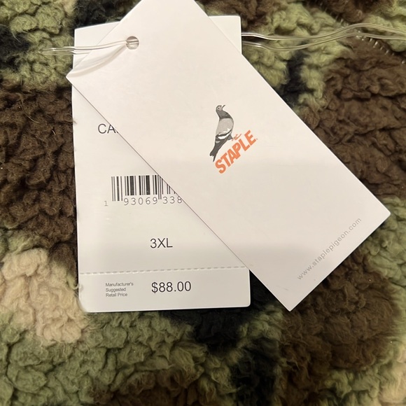 New mens 3XL STAPLE PIGEON heavyweight fleece hoodie. - Picture 3 of 6